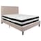 Flash Furniture Roxbury Queen Platform Bed Set, Beige SL-BM-19-GG - alternate 3